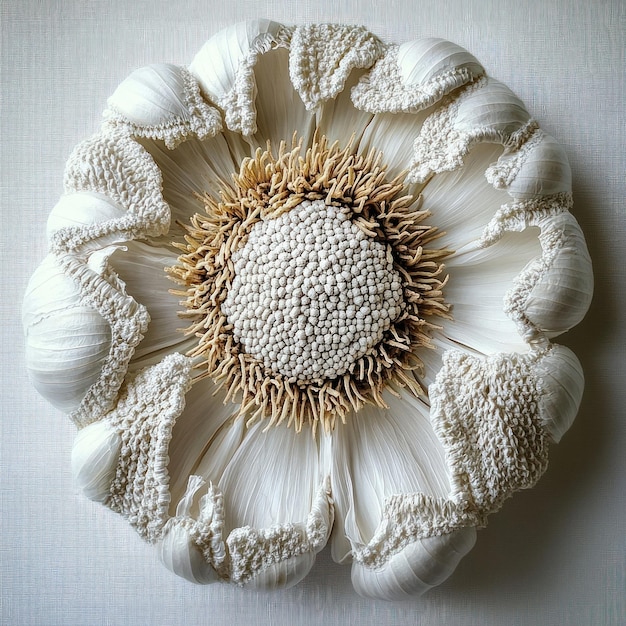 Hoop with embroidered floral motif